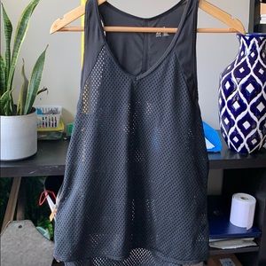 Black Mesh workout tank top